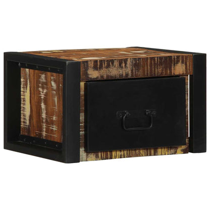 Mesillas De Noche Multicolor 2 Uds 40x35x25 Cm Madera Reciclada_0