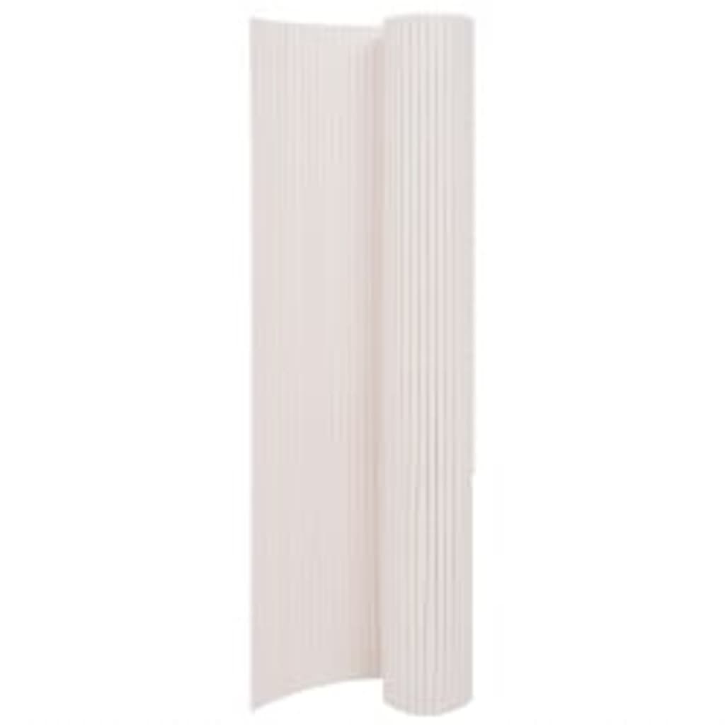 Valla De Jardín De Doble Cara Blanco 90x400 Cm / Vetonek_1