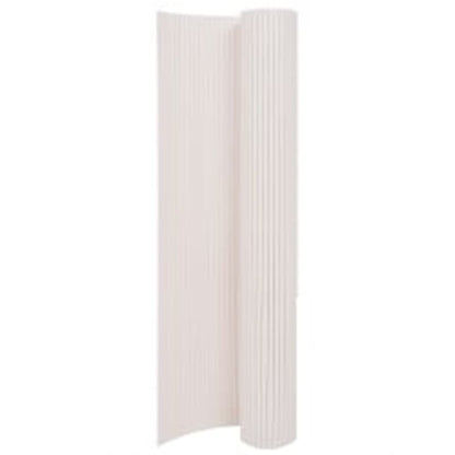 Valla De Jardín De Doble Cara Blanco 90x400 Cm / Vetonek_1
