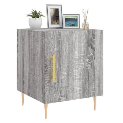 Mesita De Noche Madera De Ingeniería Gris Sonoma 40x40x50 Cm_2
