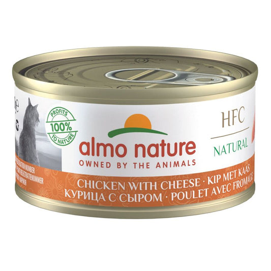24ux70gr Sobre De Comida Natural Almo Para Gato Hfc De Pollo Y Queso_0