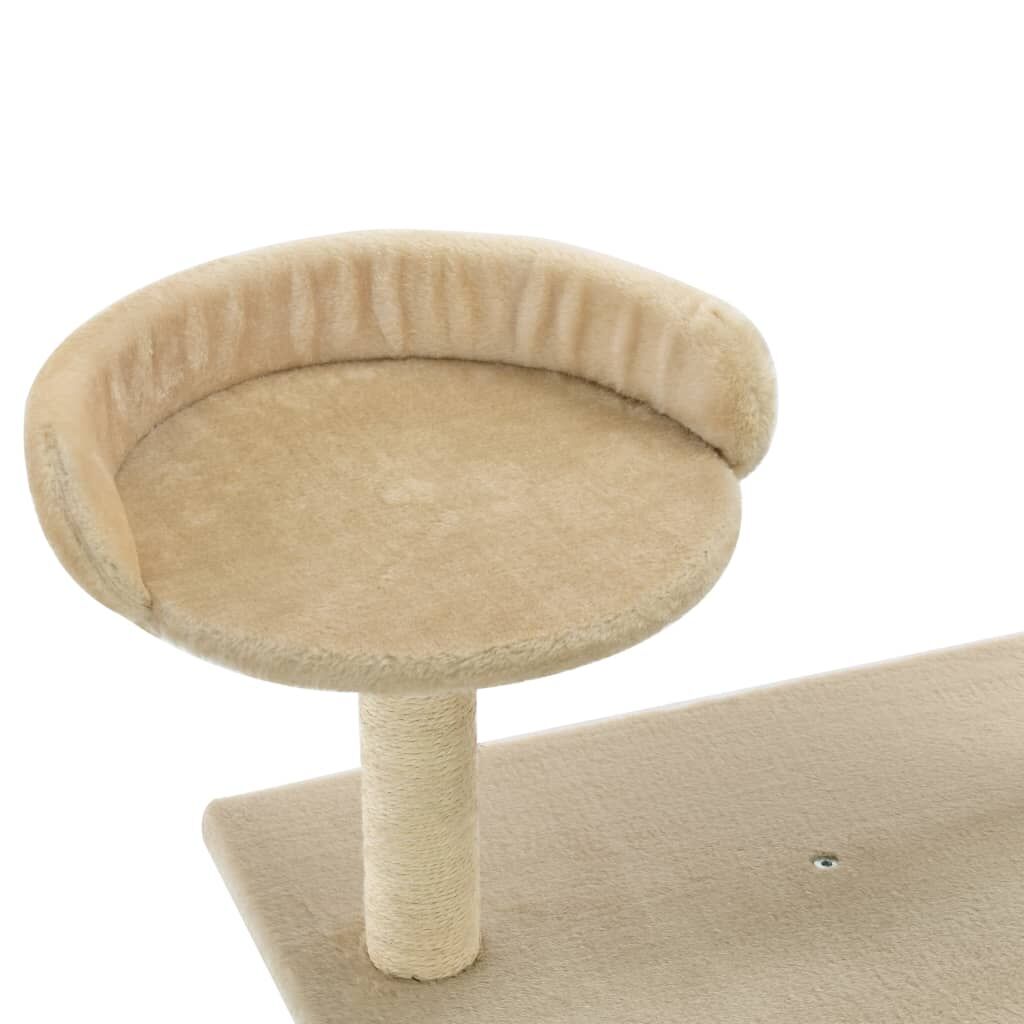 Vidaxl Rascador Para Gatos Con Postes Rascadores De Sisal 95 Cm Beige_4