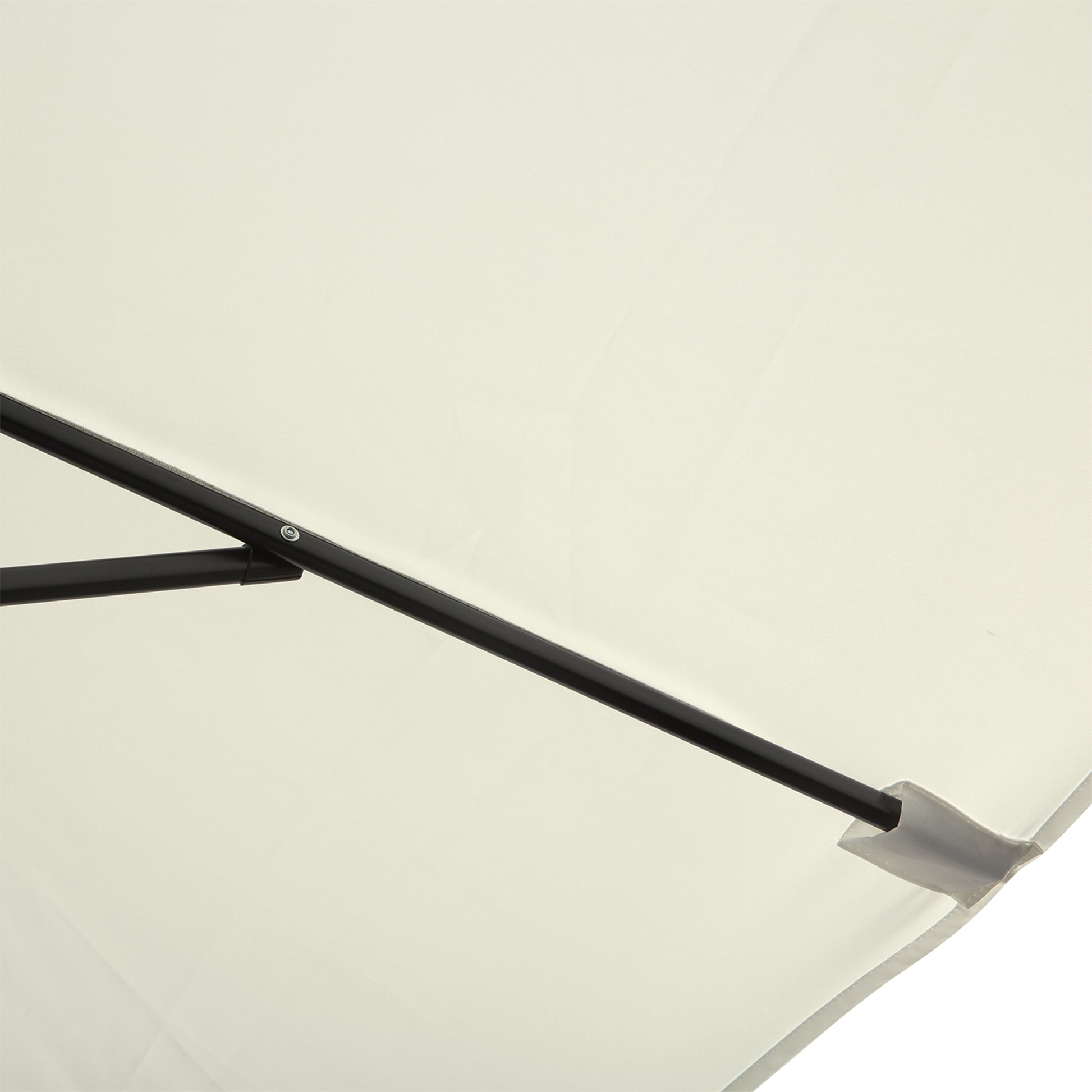 Outsunny Sombrilla De Terraza Exterior 200x300 Cm Con Ángulo Ajustable Crema_4