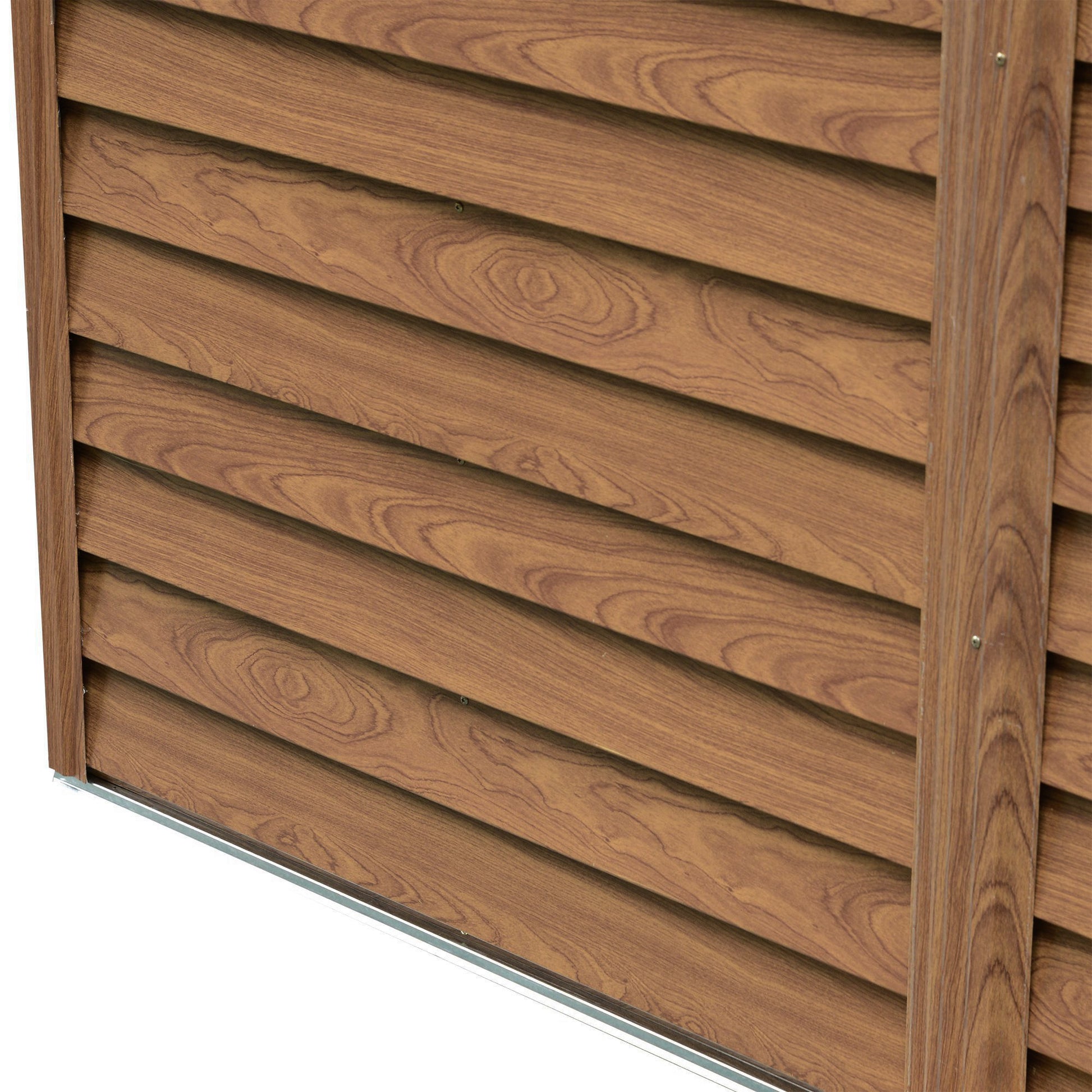 Outsunny Cobertizo De Jardín Exterior 3 M² 236x152x209 Cm Natural Y Café_3