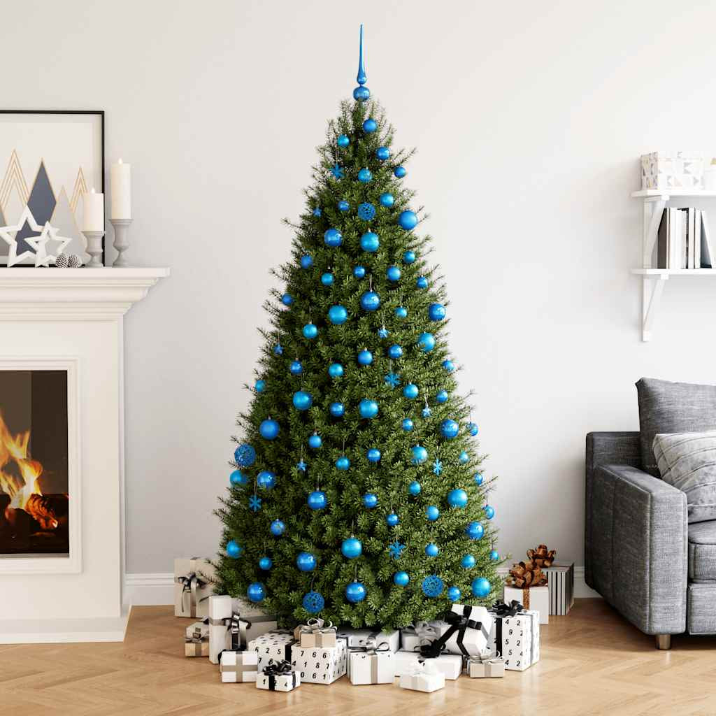 Vidaxl Juego De Bolas De Navidad 111 Pzas Poliestireno Azul_1