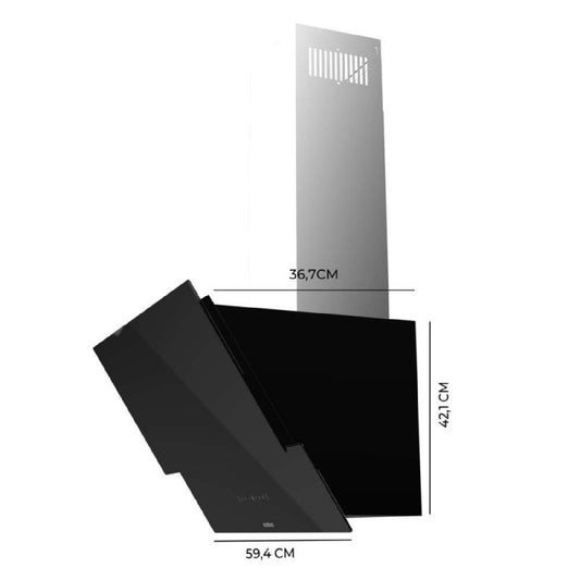 Cecotec Campana Decorativa Bolero Flux Dt 608001 Glass Black A++_0