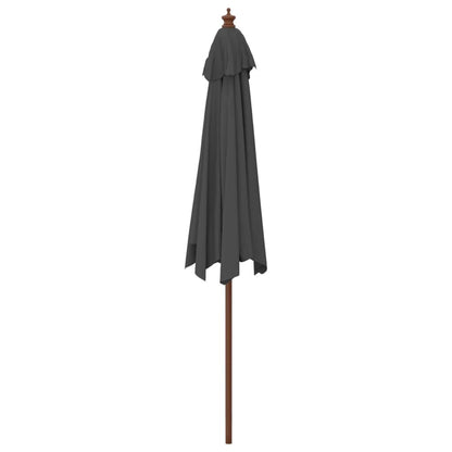 Vidaxl Sombrilla Jardín Con Poste De Madera Gris Antracita 299x240 Cm_4