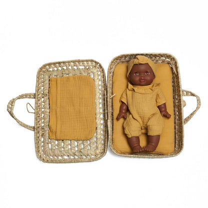 Maleta Mimbre Muñeca Bobble Mostaza_1