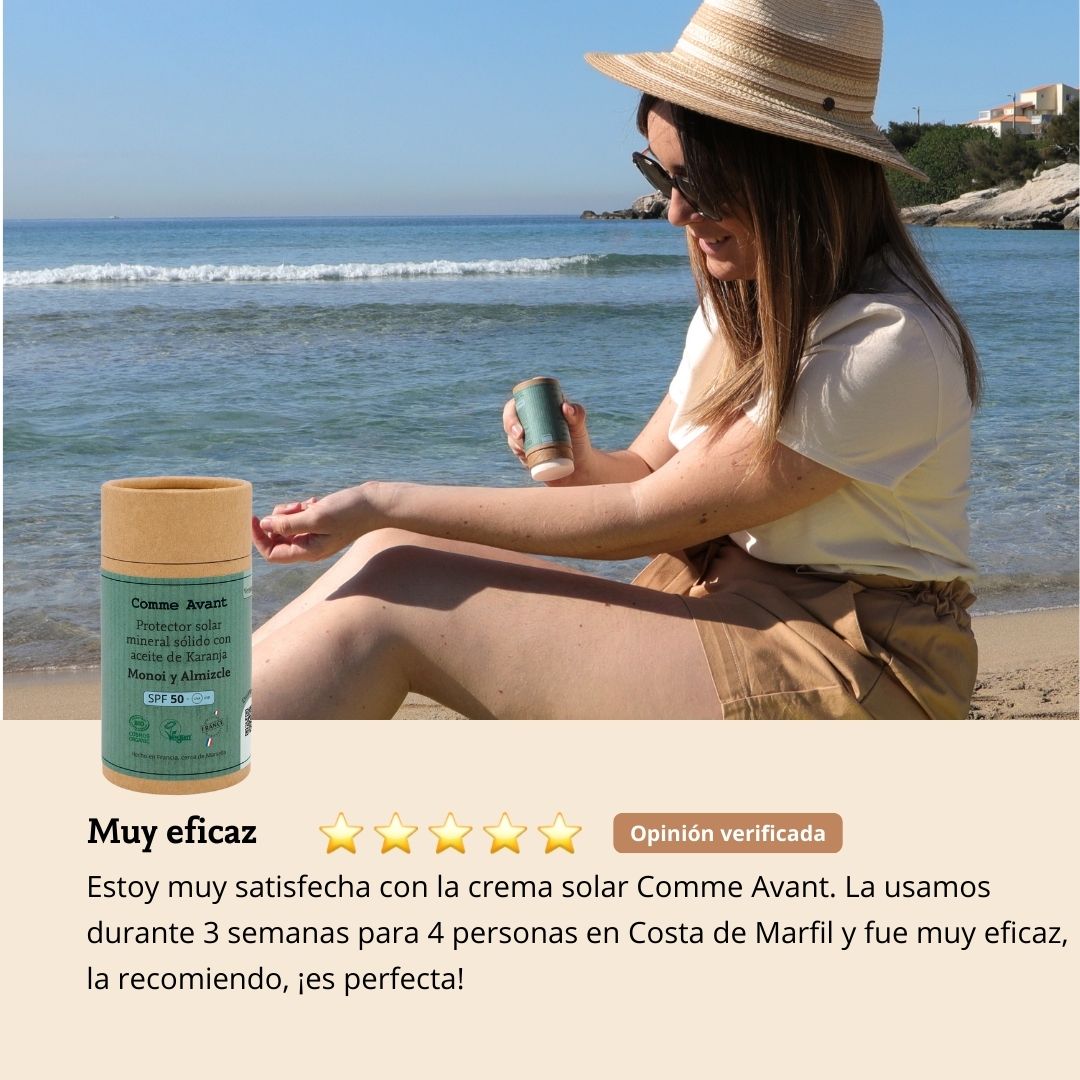 Protector Solar Mineral Sólido Spf50 Con Aceite De Karanja - Monoi Y Almizcle_2