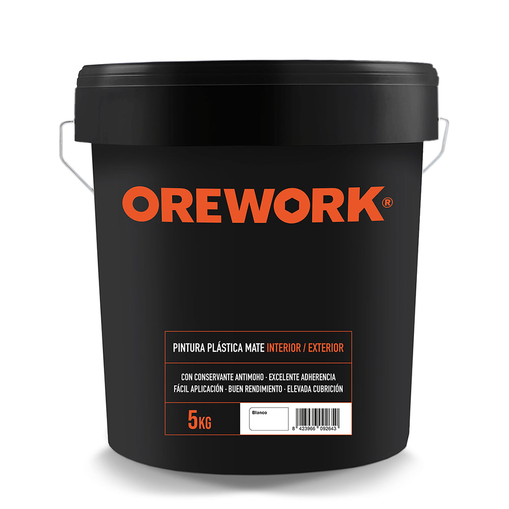 Pintura Plástica Mate Para Interior/exterior - Blanco - 5 Kg_0