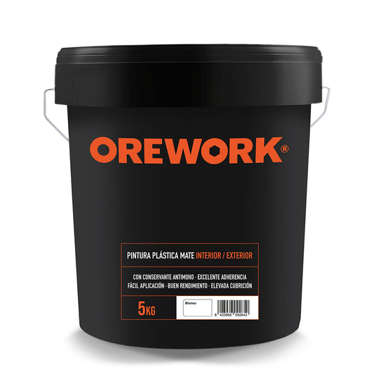 Pintura Plástica Mate Para Interior/exterior - Blanco - 5 Kg_0