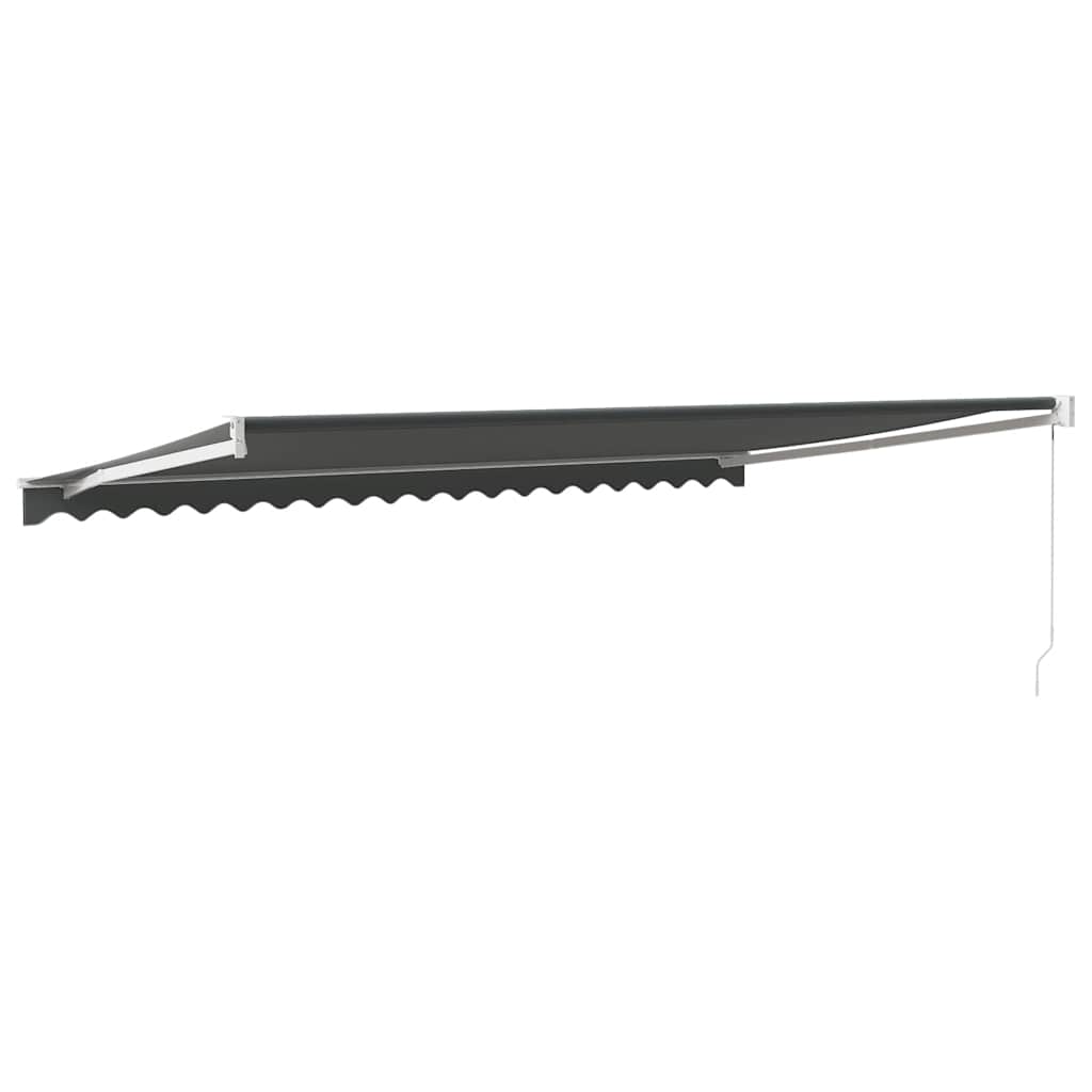 Toldo Retráctil Aluminio Y Tela Gris Antracita 5x3 M_4