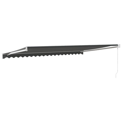Toldo Retráctil Aluminio Y Tela Gris Antracita 5x3 M_4