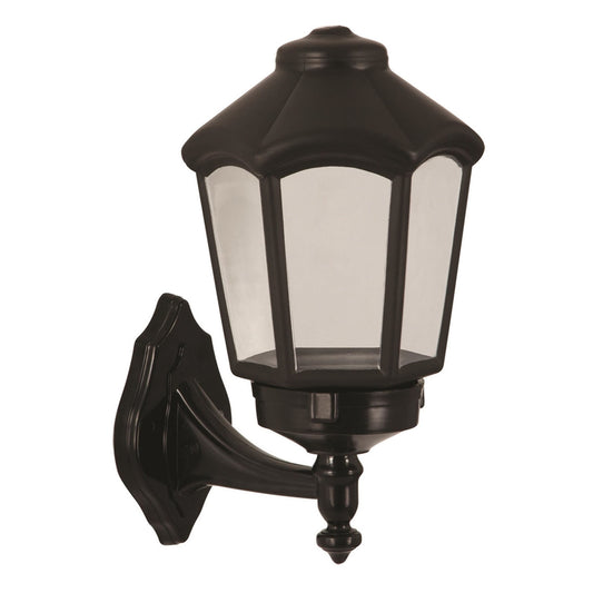 Aplique De Pared Para Exterior, Abs , Negro, 25x20x43, Casquillo E 27 Max 60 W_0