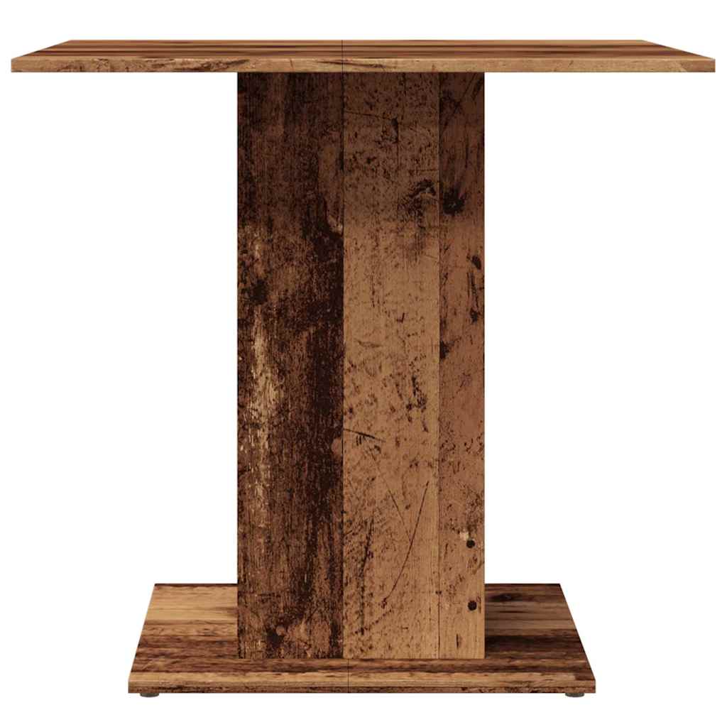 Mesa De Comedor Madera De Ingeniería Envejecida 80x80x75 Cm_4