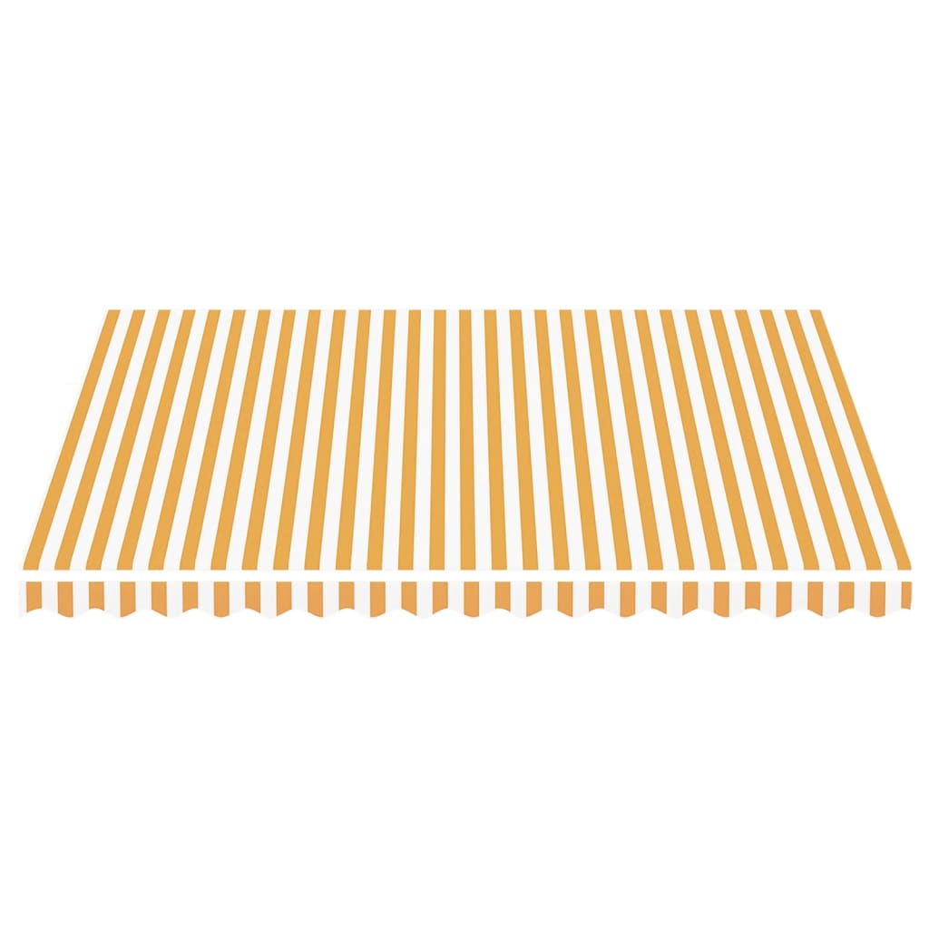 Tela De Repuesto Para Toldo Amarillo Y Blanco 4x3,5 M Poliéster_2