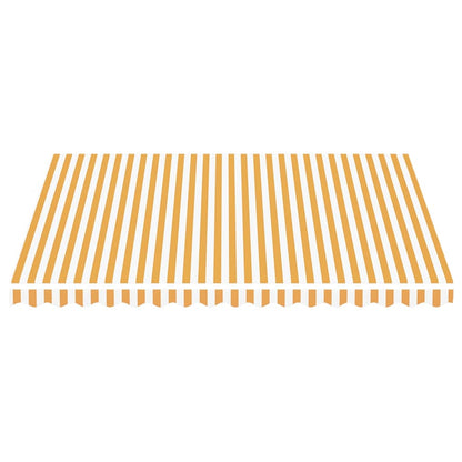 Tela De Repuesto Para Toldo Amarillo Y Blanco 4x3,5 M Poliéster_2