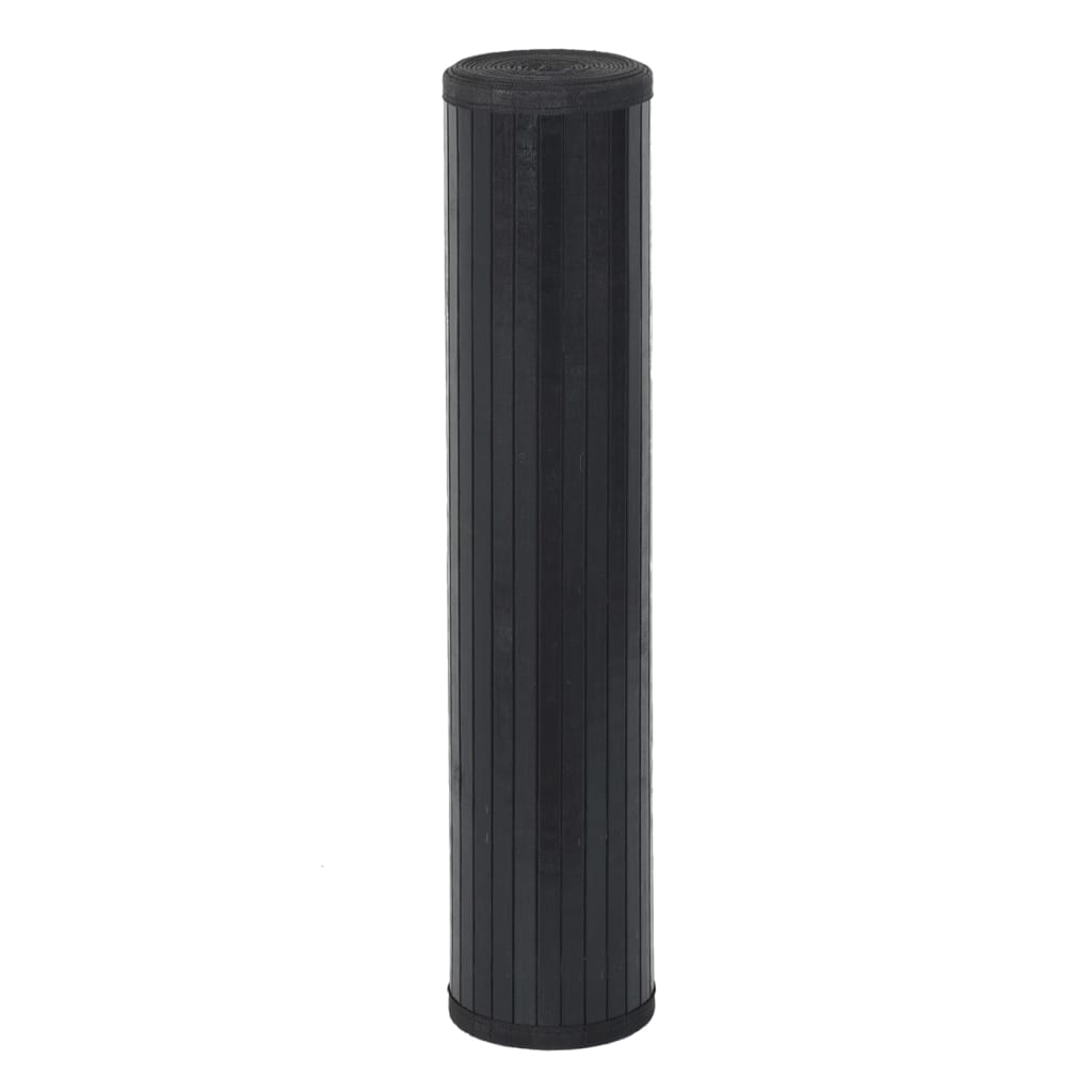 Alfombra Rectangular Bambú Negro 100x500 Cm / Vetonek_1
