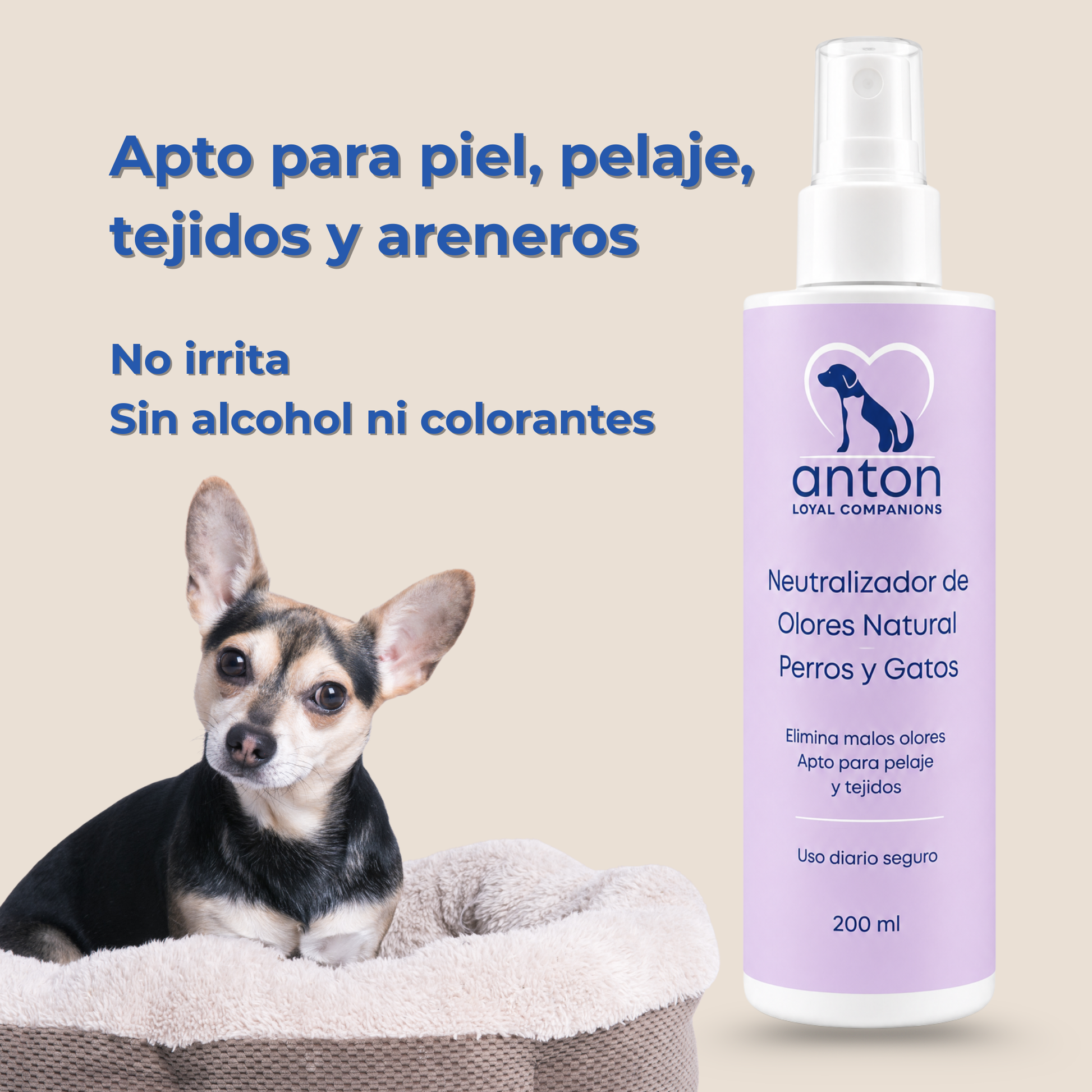 Spray natural neutralizador de olores para perros y gatos – Pack 2 x 200 ml_2