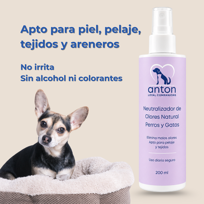 Spray natural neutralizador de olores para perros y gatos – Pack 2 x 200 ml_2