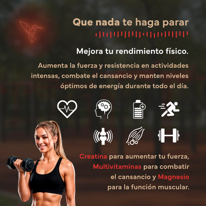 Pack Rendimiento. Con Creatina, Magnesio y Multivitaminas. Sevens Nutrition. Energía y Rendimiento_4