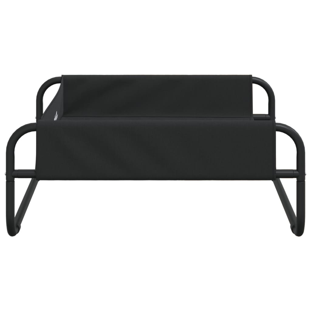 Cama Elevada Para Perros Tela Oxford Y Acero Gris Antracita / Vetonek_2