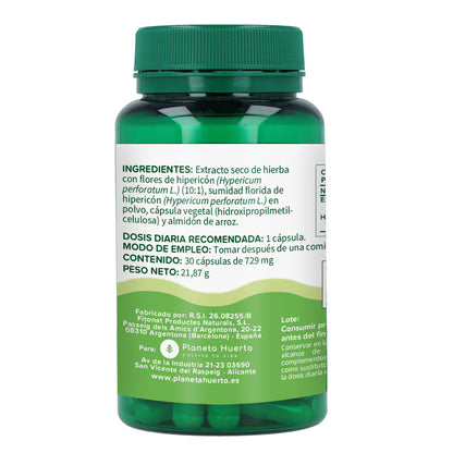 Hipérico Planeta Huerto 30 cápsulas