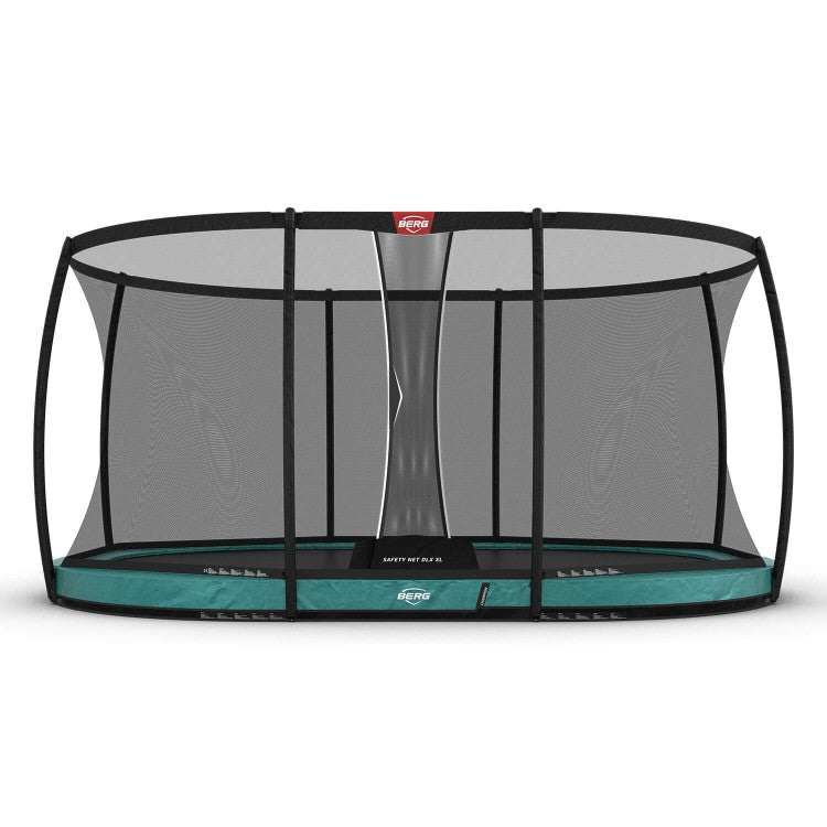 Cama Elastica Berg Inground Grand Champion 520 + Red Deluxe Verde Safety Net Deluxe Xl._0
