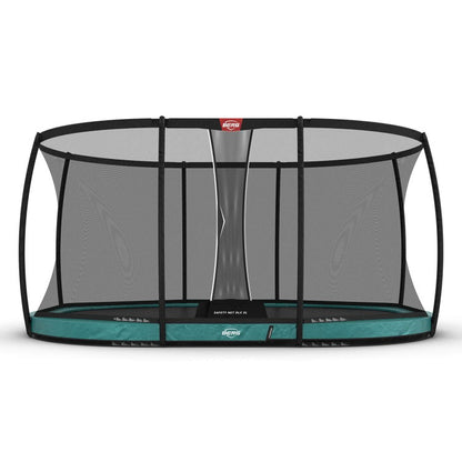 Cama Elastica Berg Inground Grand Champion 520 + Red Deluxe Verde Safety Net Deluxe Xl.