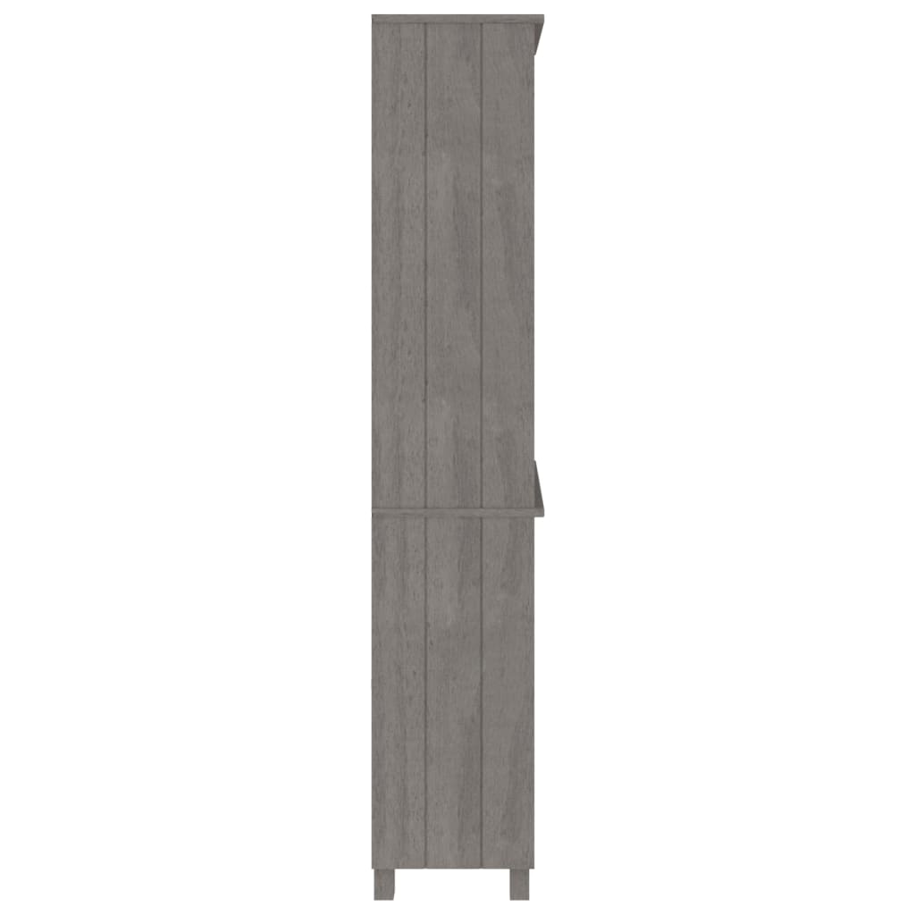 Aparador Hamar Madera De Pino Maciza Gris Claro_3