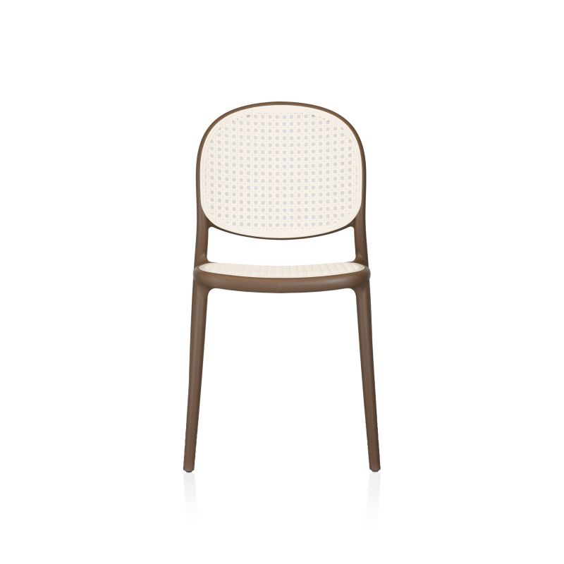 Pack 4 Sillas De Exterior Klux Apilables, Polipropileno, Taupé, 45 X 84 X 45_4
