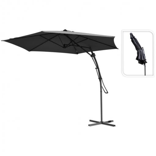 Parasol Excéntrico Ambiance 150 x 150 x 245 cm - Varios colores Marrón claro