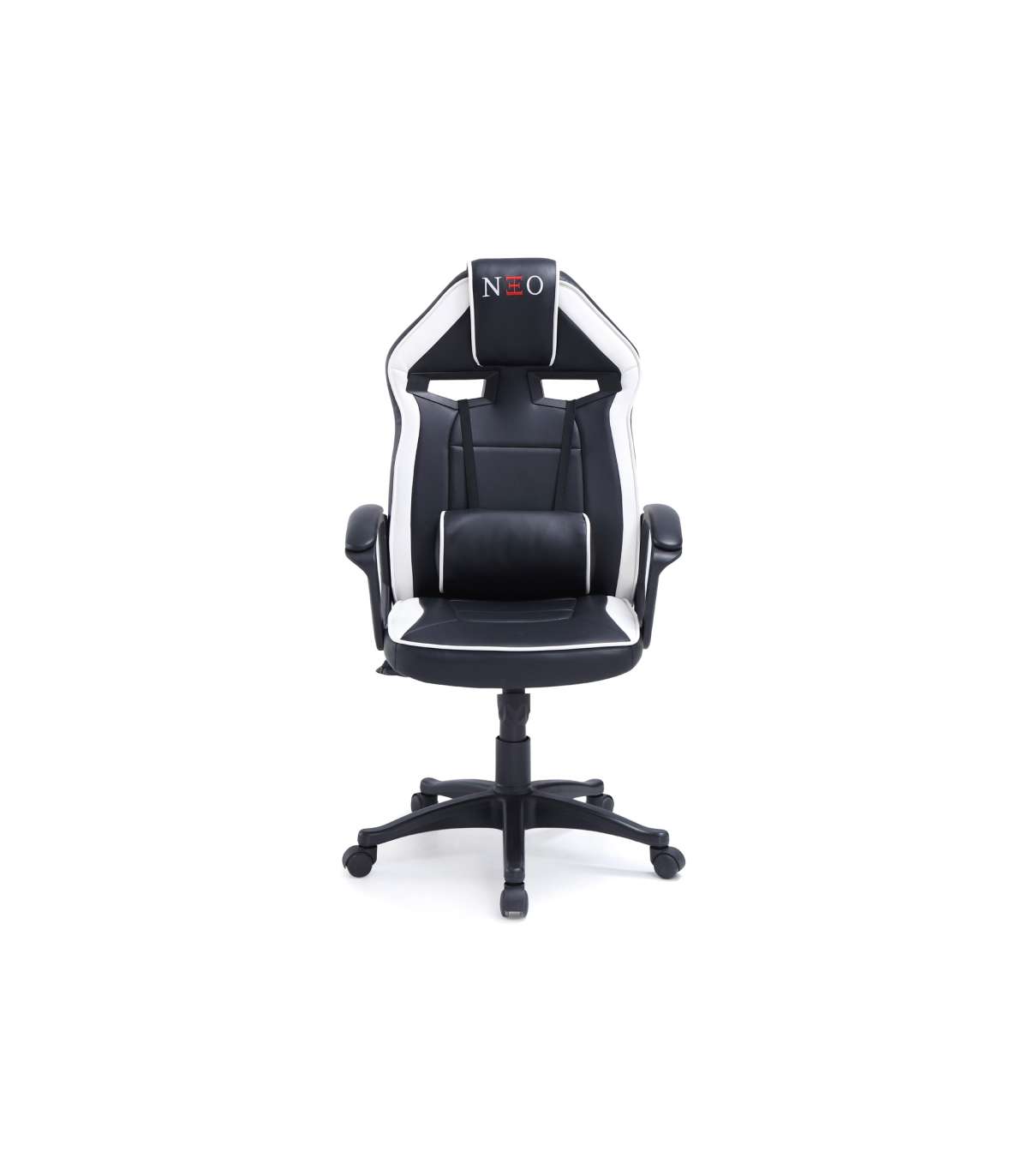 Sillón Giratorio Elevable Gamer Neo Avance Tapizado En Tejido Negro/blanco, 115-125cm(alt_5