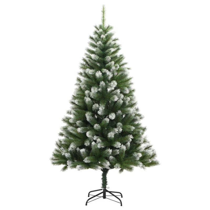 Vidaxl Árbol De Navidad Artificial Con Bisagras 300 Led Y Bolas 210 Cm_4
