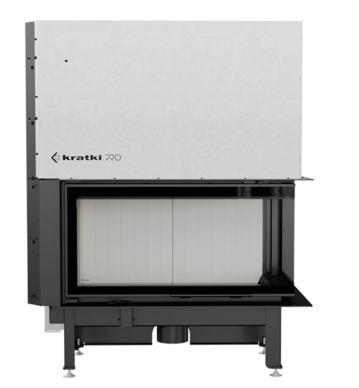 Bricosol Chimenea De Leña De Acero Kratki Nadia Derecha 14 Kw Ø 200 Puerta Elevable_2