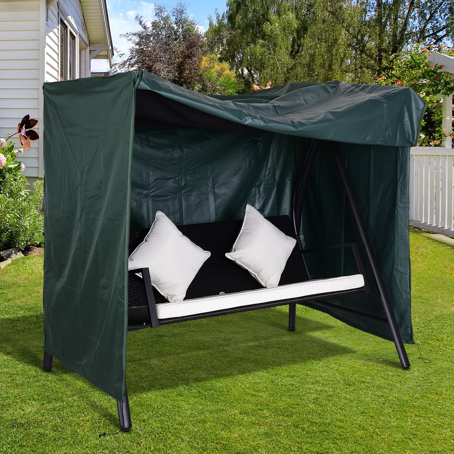 Outsunny Funda Columpios Jardín Cubierta Muebles De Exterior Con Cremallera_1
