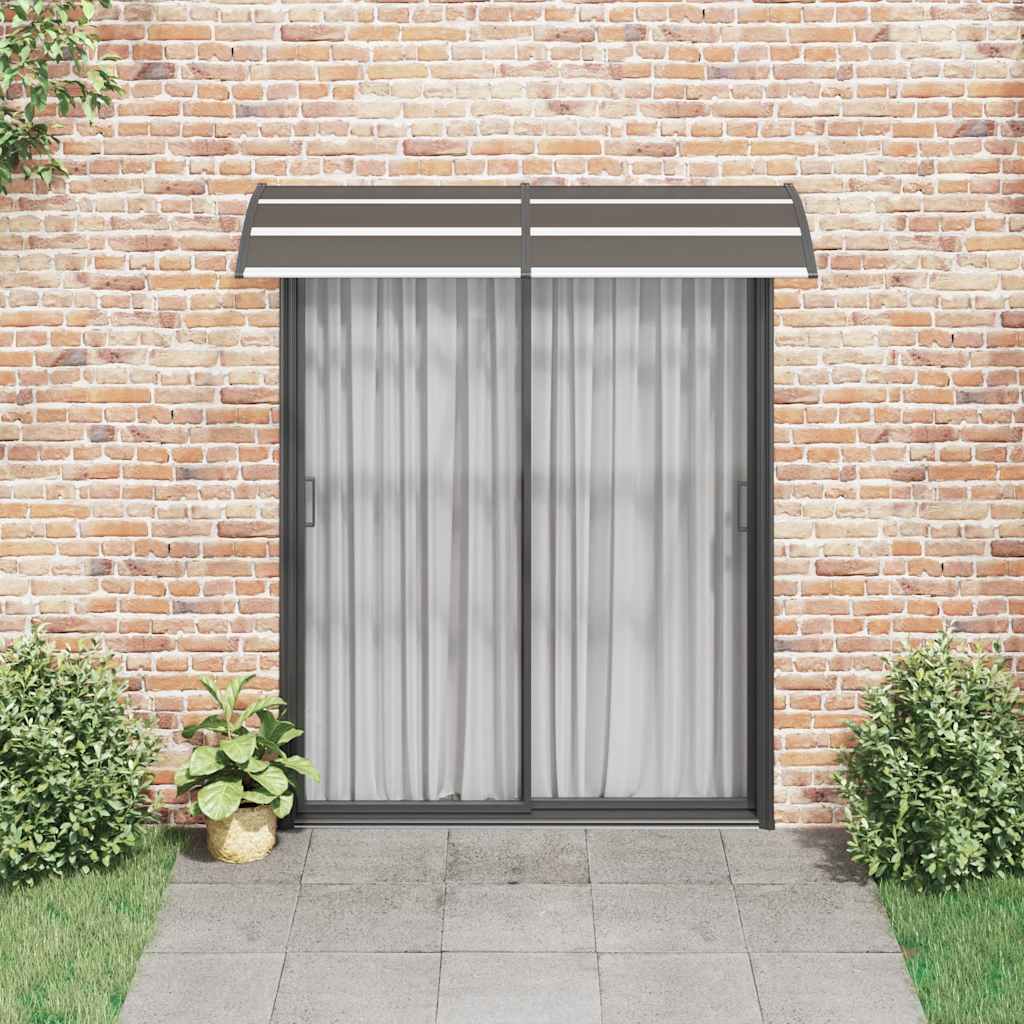 Marquesina De Puerta Pc Negro 200x75 Cm_2