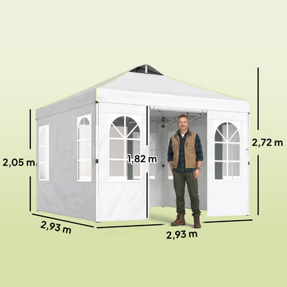Outsunny Carpa Plegable 3x3 M_2