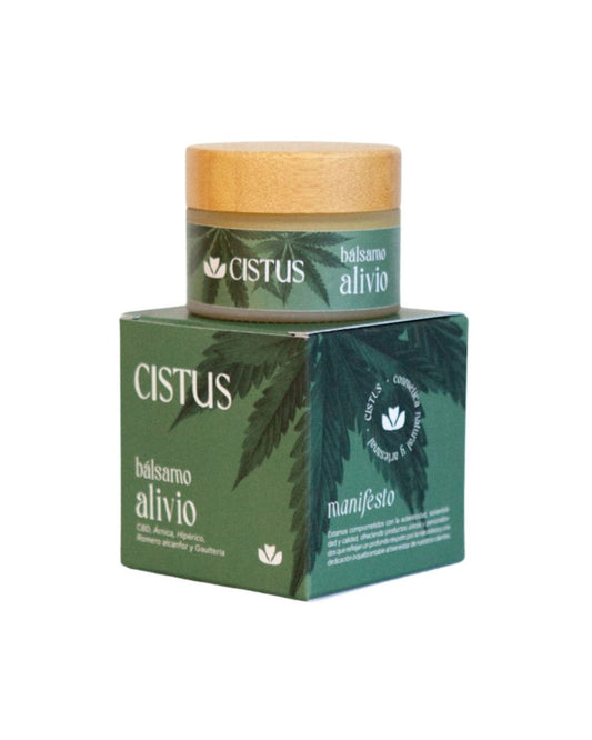 Bálsamo de masaje para molestias musculares y articulares con 10% CBD, Árnica e Hipérico | ALIVIO 50 ml_0