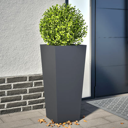 Jardineras Hexagonales 2 Uds Acero Antracita 35x35x75 Cm_1