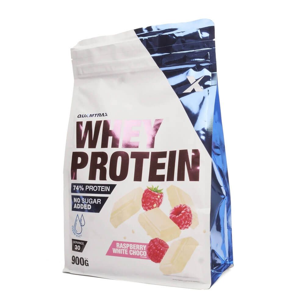 Whey Protein - 900g - Chocolate Blanco Y Frambuesa - Proteina De Suero Whey - Quamtrax_0