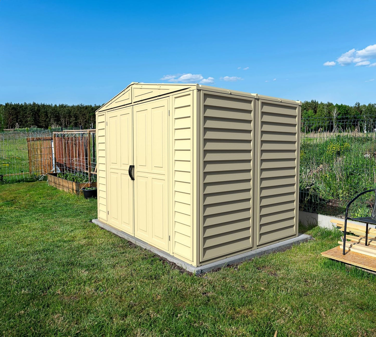 Duramax - Caseta Jardín - Duramate 8x6 - Resina Pvc - Color Marfil_2