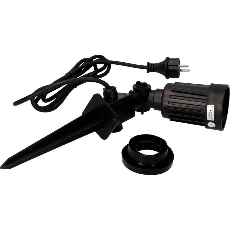 Estaca Jardin Negra 1 Foco E27 Edm_0