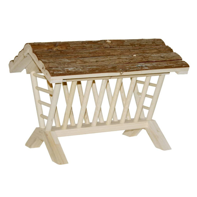 Kerbl Pesebre Para Heno Madera Natural 45x32x33 Cm_0