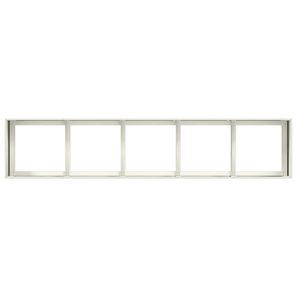 Jardinera De Acero Laminado En Frío Blanco 200x40x40 Cm_4