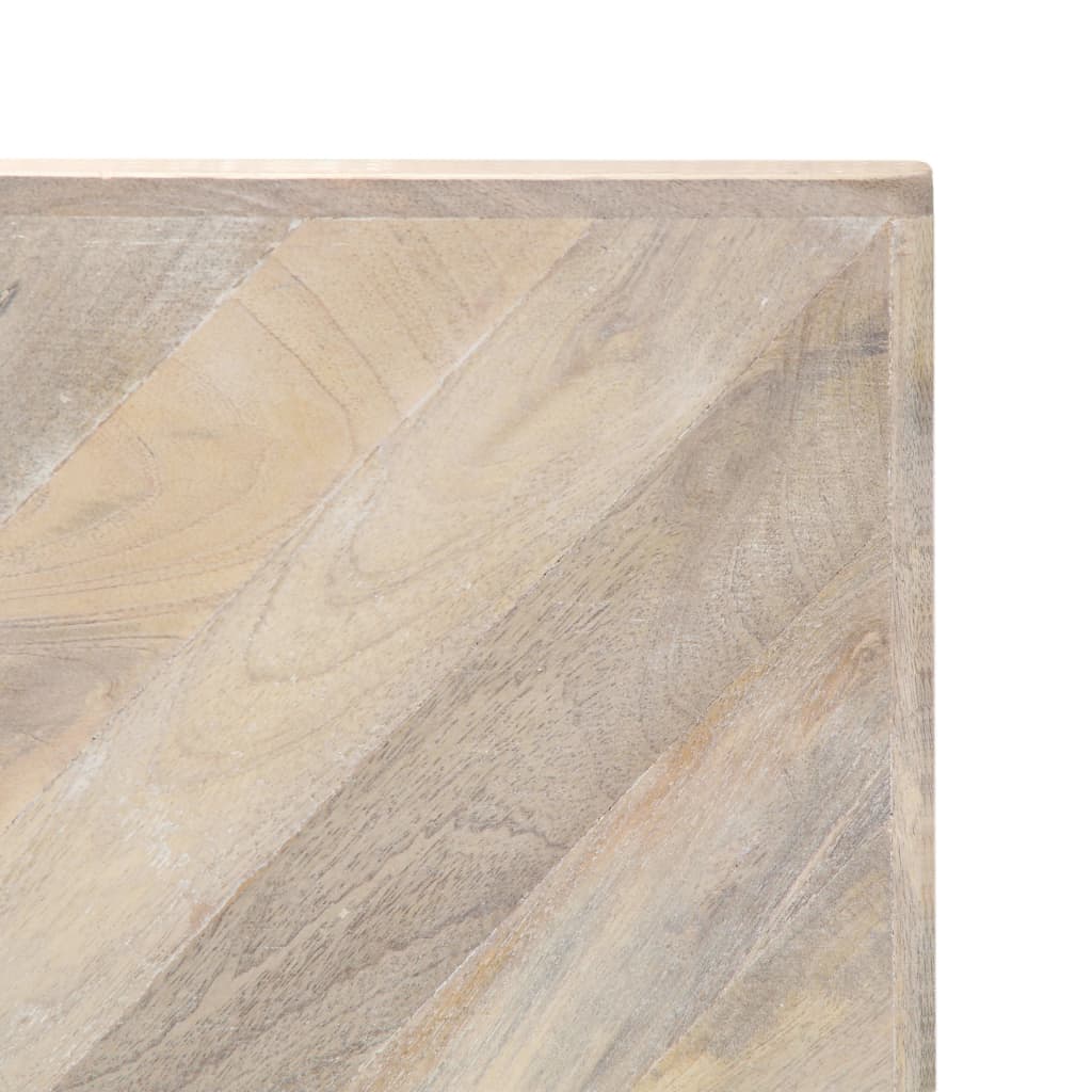 Mesa De Centro De Madera Maciza De Mango 110x110x36 Cm_4