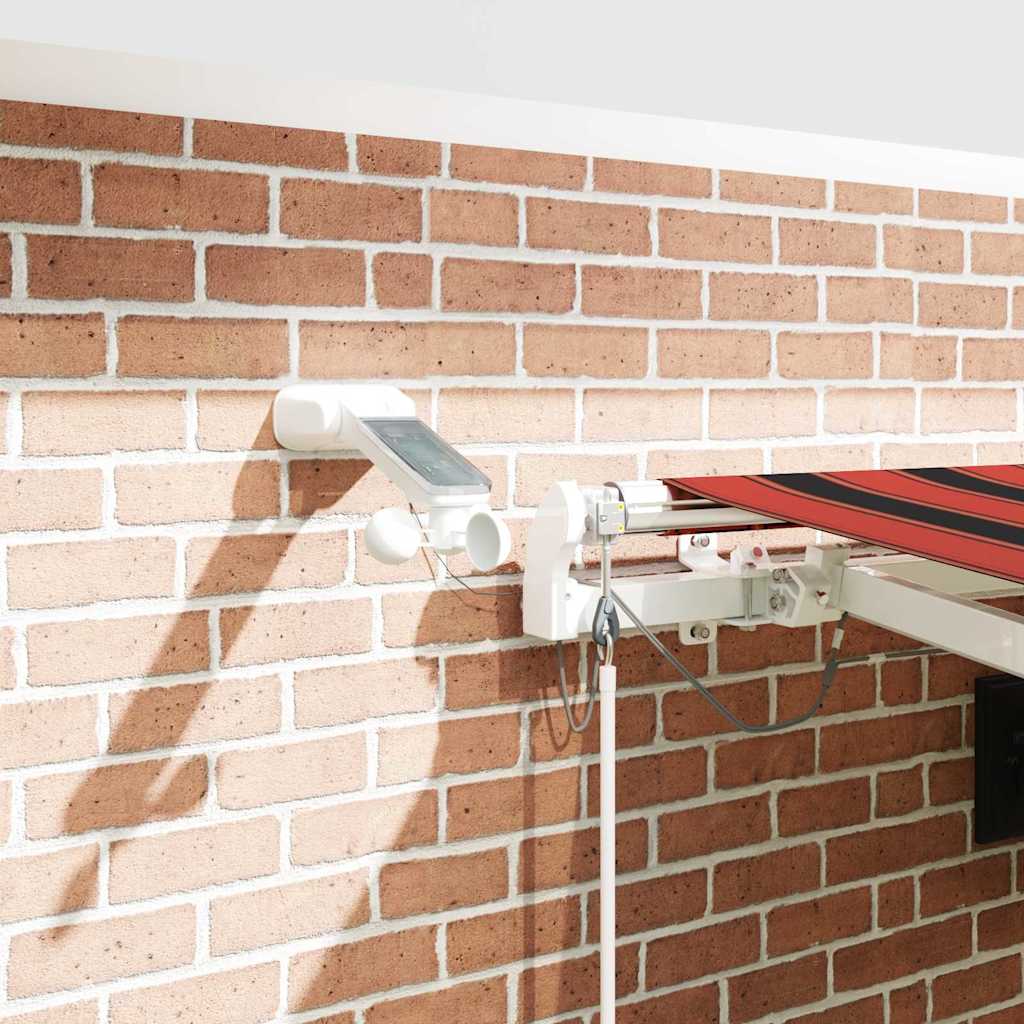 Toldo Retráctil Naranja Y Marrón 450 X 350 Cm Poliéster_3