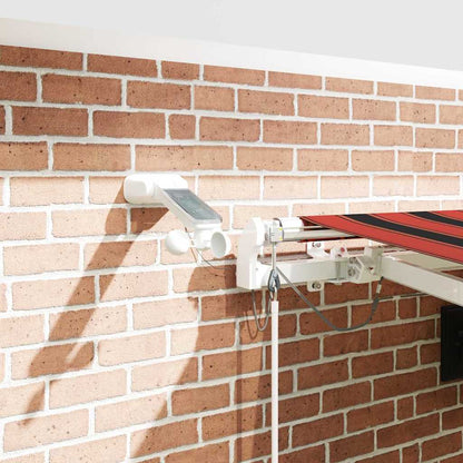 Toldo Retráctil Naranja Y Marrón 450 X 350 Cm Poliéster_3