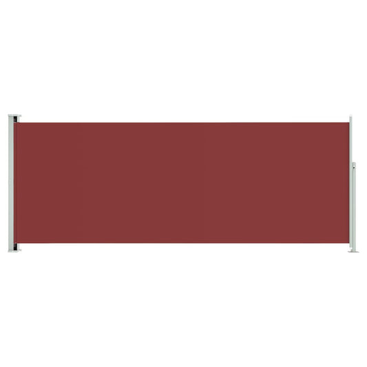 Vidaxl Toldo Lateral Retráctil De Jardín Rojo 117x300 Cm_0