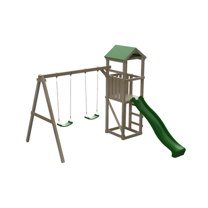 Parque Infantil Masgames Carlit L Techo De Lona Basica Con Columpio Doble._3